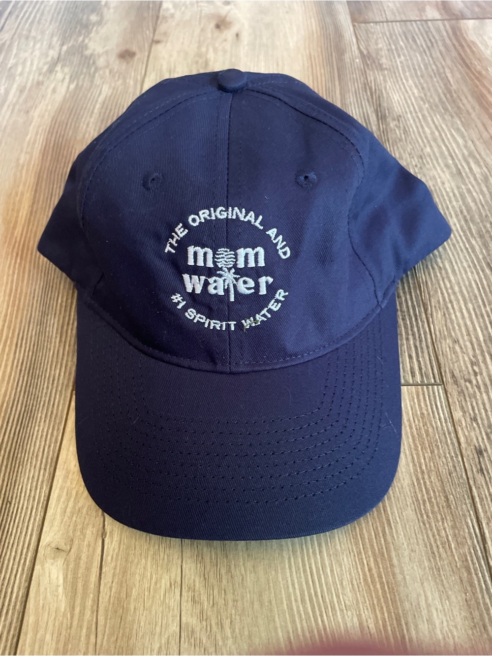 Mom Water Embroidered Navy Dad Hat